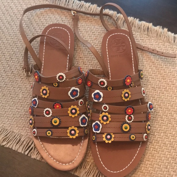 Tory Burch Shoes - Tory Burch ankle strap sandals, size 9
